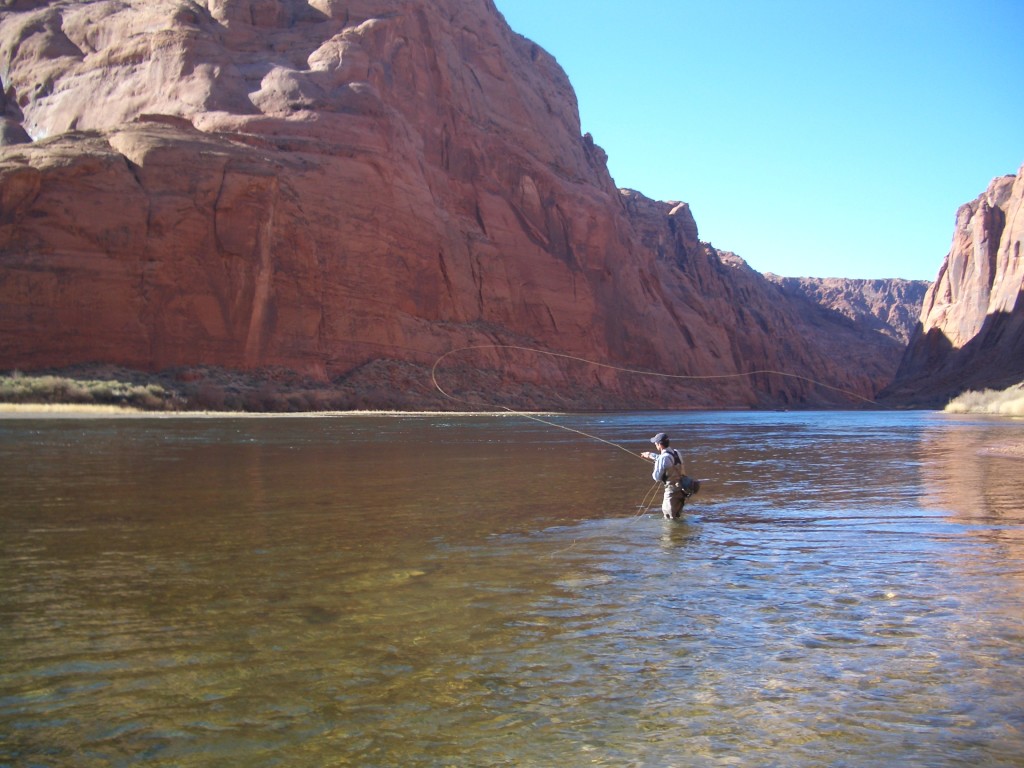 Scenic Colorado River canyon landscape